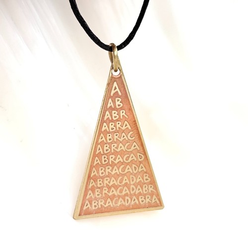 Abracadabra pendant necklace - abracadabra,