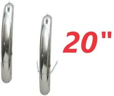 Coppia PARAFANGHI in Acciaio Inox per Bicicletta Bici Graziella 20"