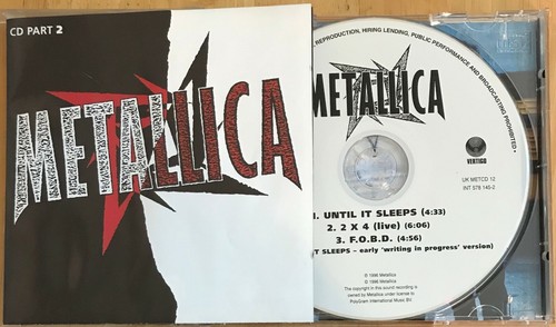 Metallica until sleeps cd - metallica, it