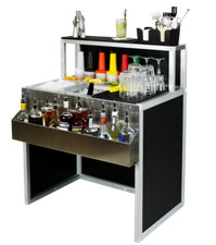 Postazione Bar PORTATILE SMONTABILE da BARMAN - Cocktail Station PORTATILE 90 cm