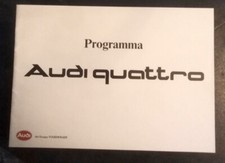 AUDI 80 - 100 - 200 - COUPE' - SPORT PROGRAMMA  DEPLIANT - BROCHURE (73)