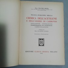1952 _ HOEPLI "" CHIMICA DELL'