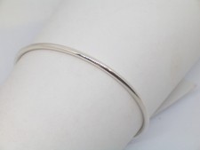 Bracciale rigido in Argento 925 - Braccialetto tondo a schiava - finitura lucida