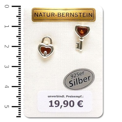 Orecchini ambra naturale