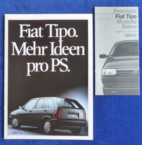 Fiat tipo 1989 brochure - tipo, mj