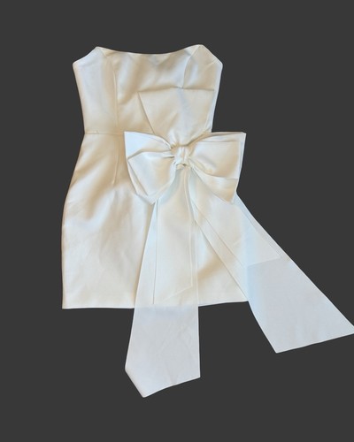Mini abito bianco elliatt - bianco,