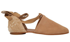 Sandali alla caviglia CASTANER donna marrone chiaro scamosciati gala EU35 UK2 RRP90 NUOVI