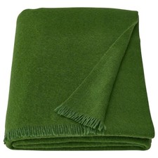 IKEA STOCKHOLM 2025 Lancio in lana merino, verde, 59x79