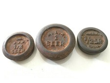 Vecchio Vintage Fatto a Mano Rustico di Ferro Peso Misura Seer Bilancia Rare 3