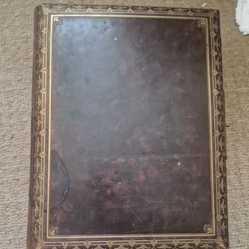 Victorian photo album leather - album,
