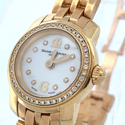 18k yellow gold diamond baume - diamond,