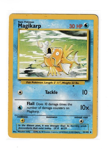 Pokemon 1999 set base - pokemon, magikarp