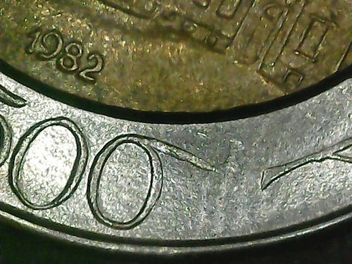 500 lire 1982 errore - lire,