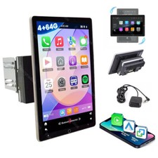Autoradio Android 13 Doppio Din 10.1" Girevole Touch Screen Carplay GPS 