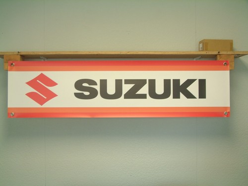 Suzuki vintage retrò banner - suzuki,