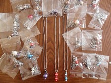 Lotto N25 COLLANE-GIROCOLLO Ciondoli Pendenti Perle Bigiotteria Gioielli Charms 