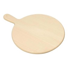 Tagliere Formaggi Polenta in Legno Tondo e con Manico - Ø 30 cm Mod. Checco