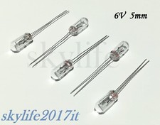 5 pz Mini lampadina 6V 5mm