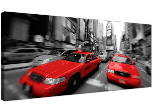 Quadro grande tela rosso - su,