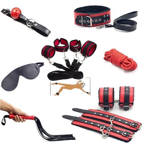 Kit sado toy rosso nero - sado,