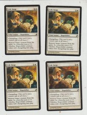 Lot x4 cartes Lorwyn - Crib Swap MAGIC MTG EX-NM  ENGLISH PLAYSET