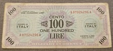 100 LIRE AM BILINGUE 1943