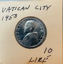 1953 Vatican City 10 Lire