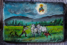 vecchia tavoletta votiva