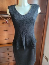 Tubino nero pizzo abito