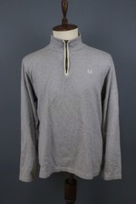 Felpa Fred Perry grigia manica