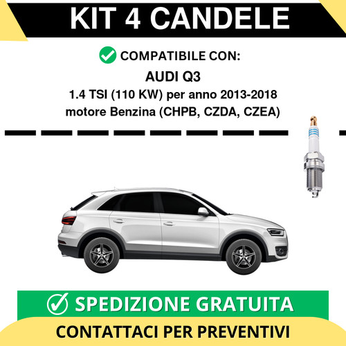Kit candele per audi - per, q3