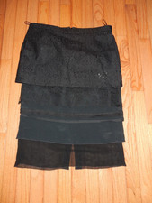 Gonna a tubino a strati in