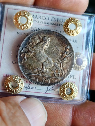 Lire biga 1928 2 rosette - lire,