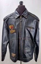 Giacca pelle Trevor taglia grande giacca moto NOS nuova vecchio stock anni 90