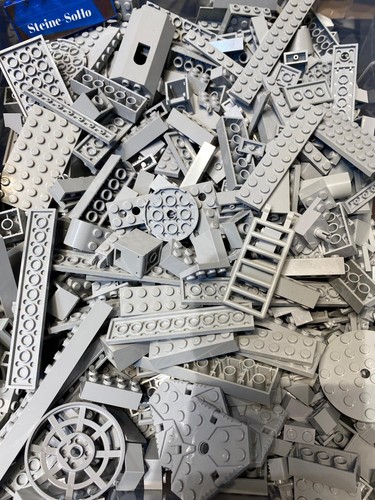 Lego 100 mattoncini grigio - 100,