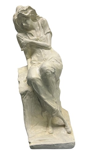 Rara scultura donna italiana