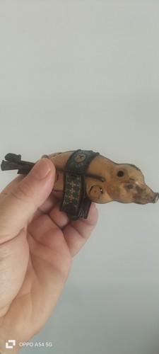 Giocattolo latta antico maiale - latta,
