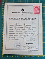 PAGELLA SCOLASTICA - ALBENGA