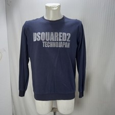 Articolo e4652 felpa uomo Dsquared2 blu, taglia M, ascelle 53cm, spalle 45cm, lu