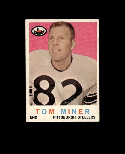 1959 topps tom miner rc - topps, 52