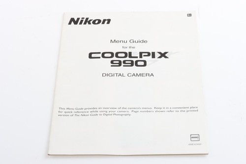 Nikon coolpix 990 guida menu - coolpix,