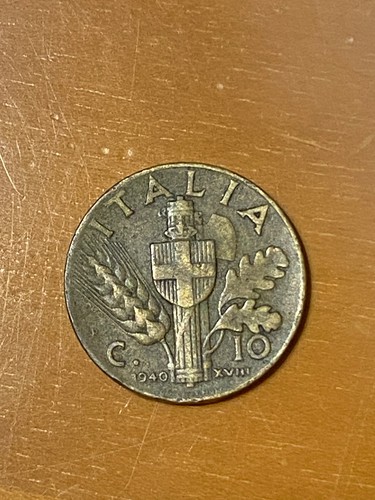 Moneta centesimi 1940 - 10,