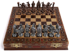 Set scacchi antichi in metallo