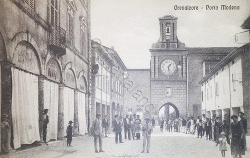 Cartolina crevalcore porta - crevalcore,
