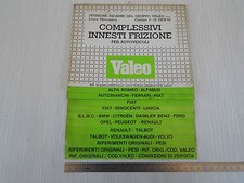 SCHEDARIO FRIZIONI ORIGINALE VALEO 1983 FERRARI DINO 131 ABARTH 112 500 ALFA ETC