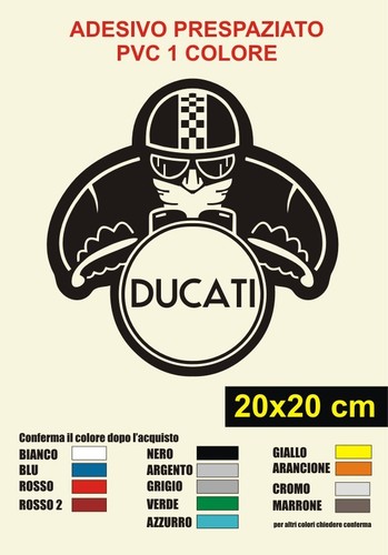 Adesivo ducati cafè racer - adesivo,