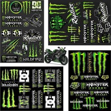 4 Adesivi Monster Energy per