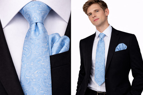 Cravatta uomo pallido blu - pallido,