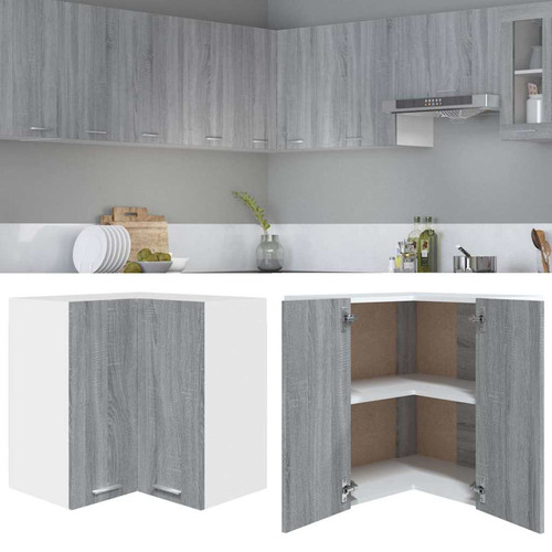 Mobile angolare sospeso grigio - mobile,