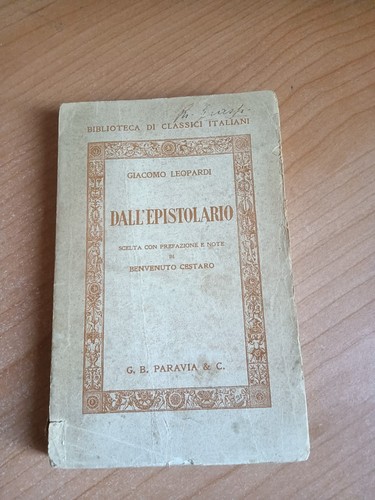 Dall epistolario giacomo - |,
